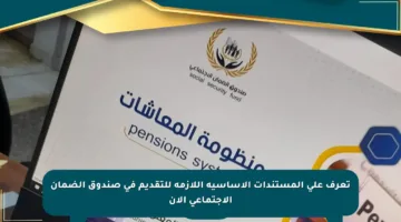 تعرف على المستندات الأساسية اللازمة للتقديم في صندوق الضمان الاجتماعي الآن